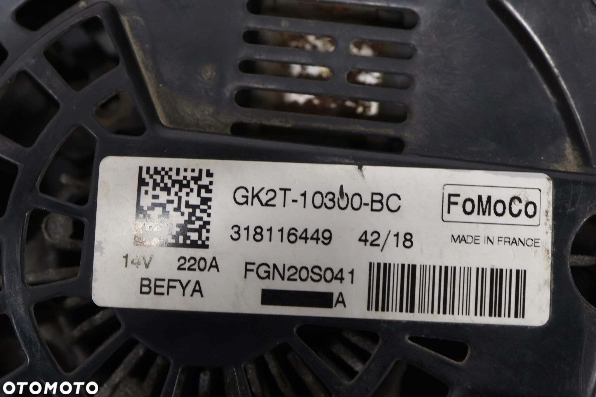 Ford Custom alternator GK2T-10300-BC 220A - 2
