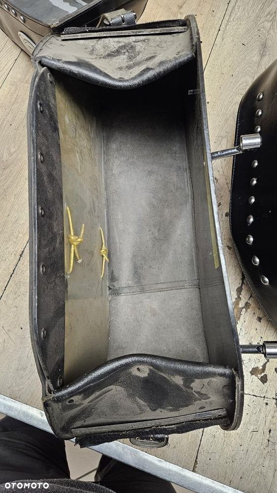 Duże kufry sakwy Ledrie stelaż z podporą Yamaha XVS1100 Drag Star Classic - 12