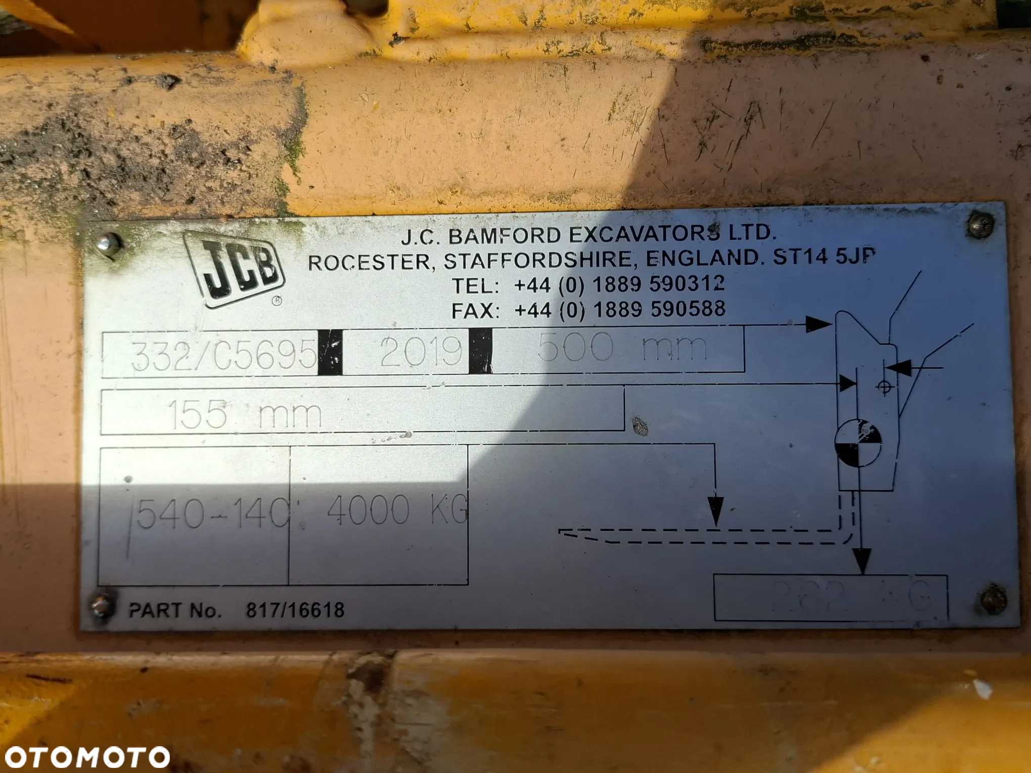RAMIE RAMIONA KOMPLETNE Q-FIT JCB 540-140 535-140 - 3