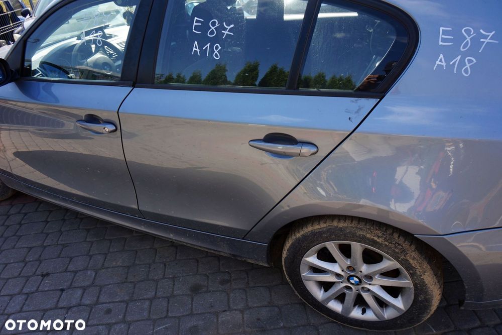 DRZWI TYLNE LEWE 1 E87 LIFT 5D HB A18  QUARZBLAU BMW 2007-2011 - 2