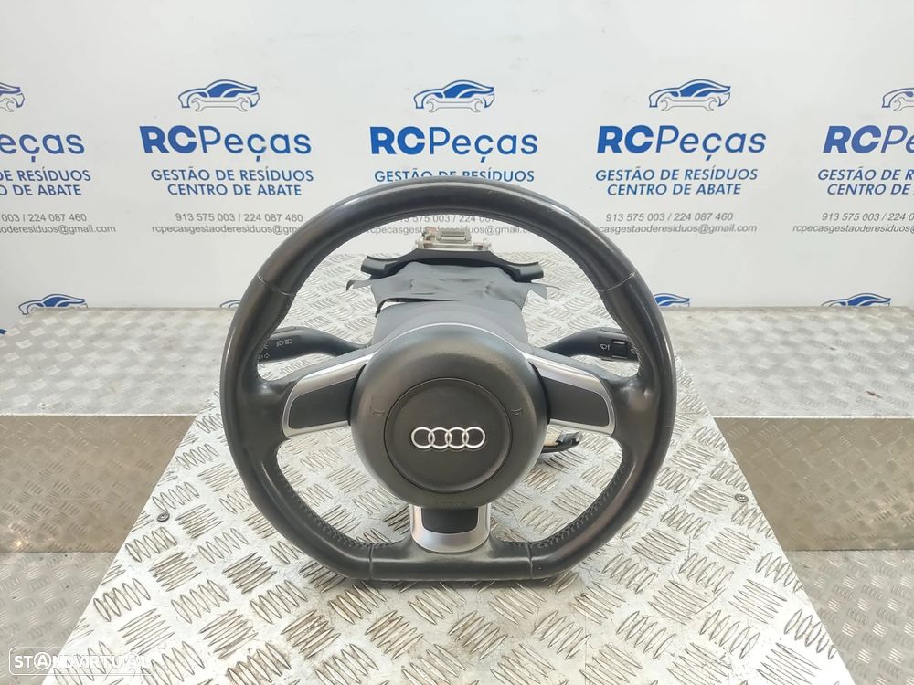 Volante Completo Flat Bottom Em Pele Audi TT 8J - 7