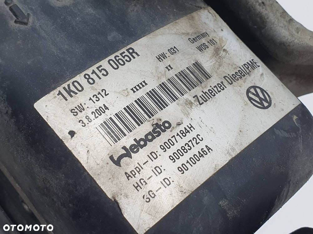 WEBASTO OGRZEWANIE POSTOJOWE VW TOURAN 1 I 1K0815065R ORYGINIAŁ KOMLETNE - 6