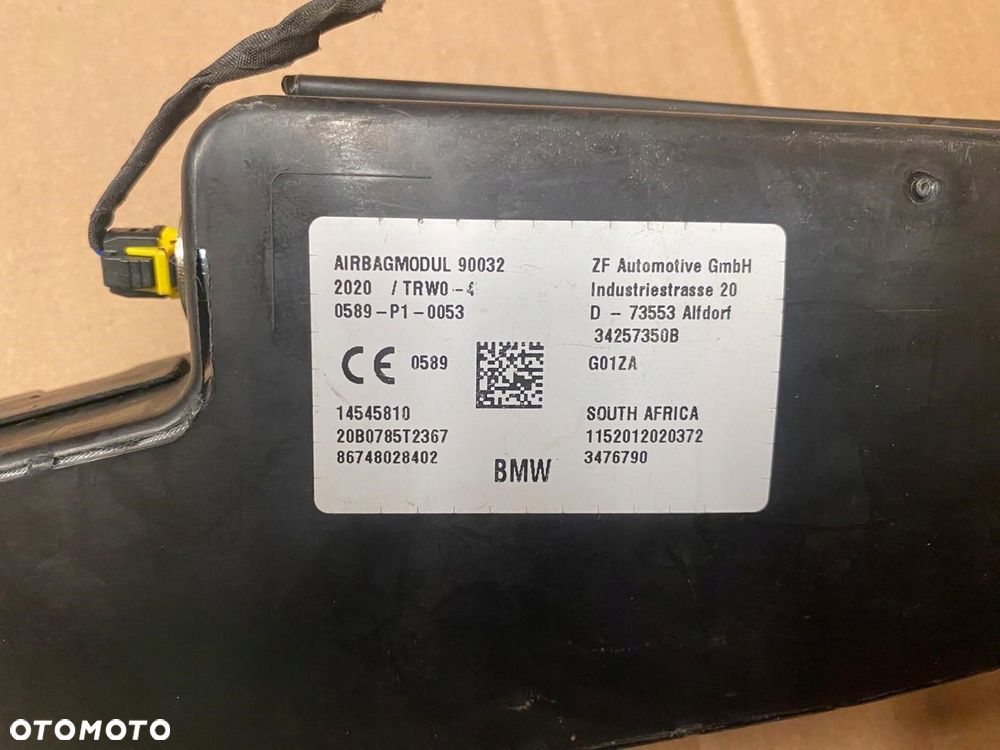 PODUSZKA AIRBAG FOTELA BMW X3 G01 X4 G02 LEWA LUB PRAWA - 3