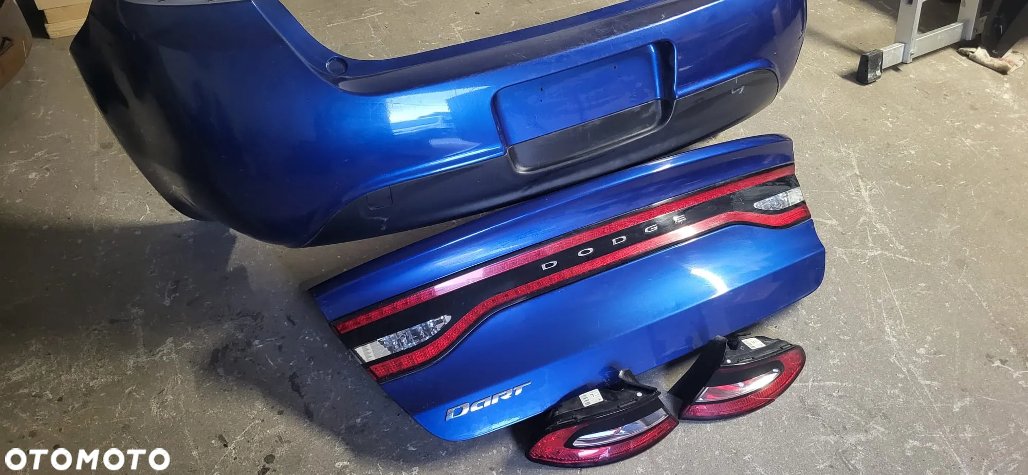 Dodge dart klapa tyl zderzak tyl lampy tyl komplet - 2