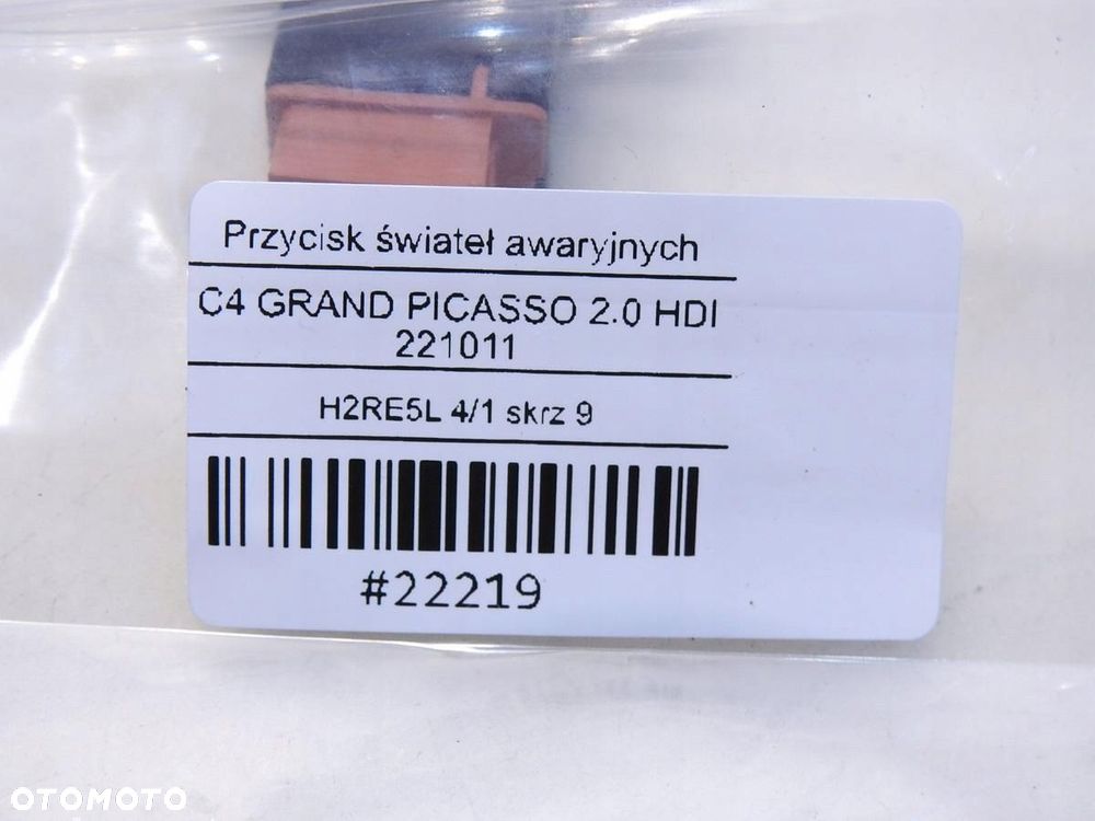 PRZYCISK AWARYJNYCH CITROEN C4 GRAND PICASSO I - 8