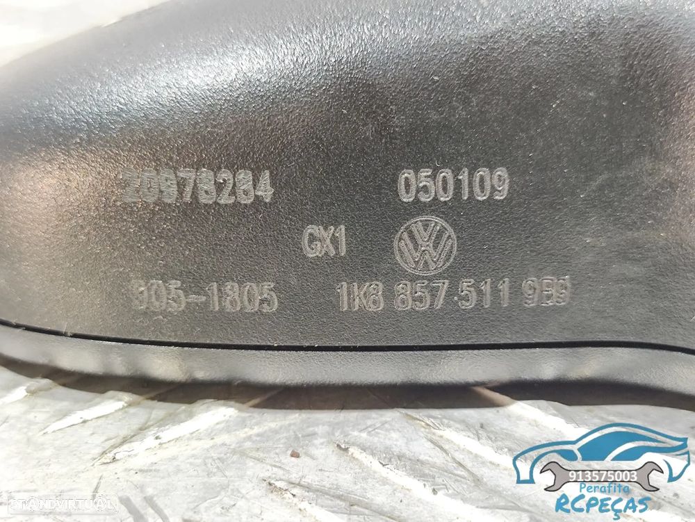 Espelho Retrovisor Interno Interior VW Volkswagen Scirocco Mk3 - 1K8857511 - 8