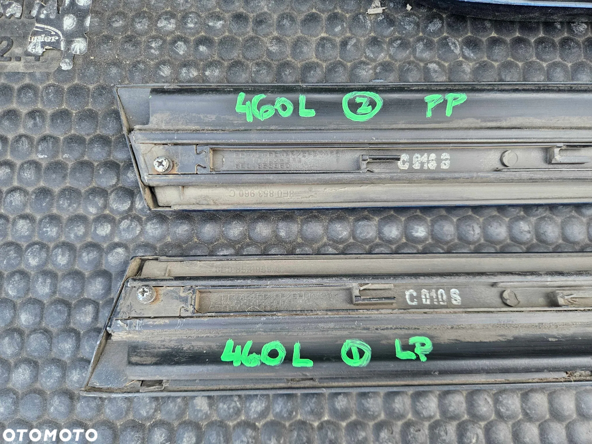 Listwa Listwy Drzwi S-Line Dolne Niebieskie Komplet Audi A4 B6 B7 Oryginalne - 28