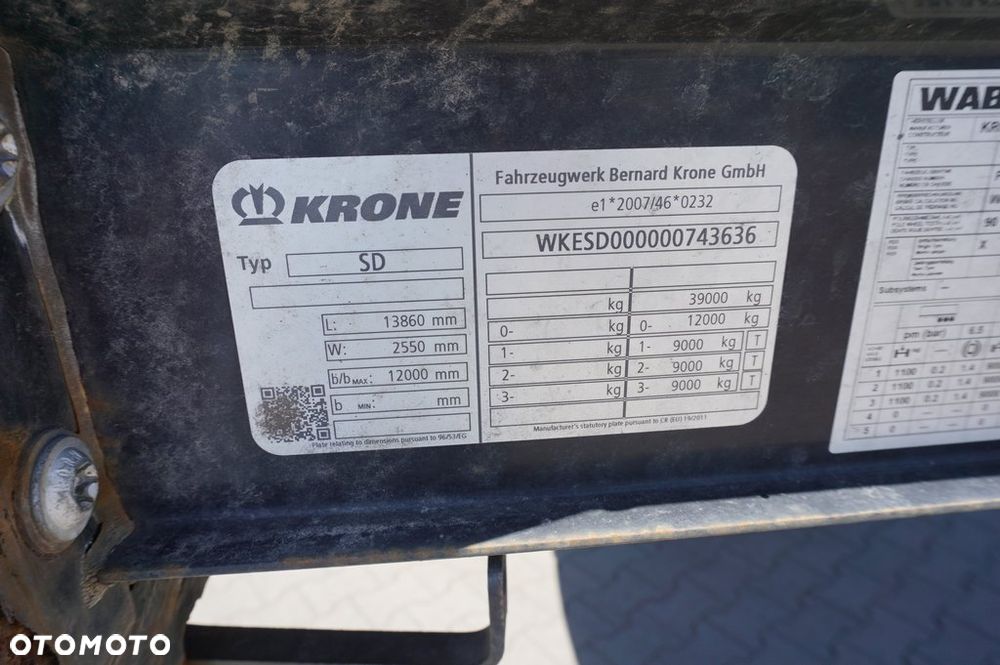 Krone PÓŁMEGA 385/55 R 22,5 SAF DACH PODNOSZONY * 2017 * - 15
