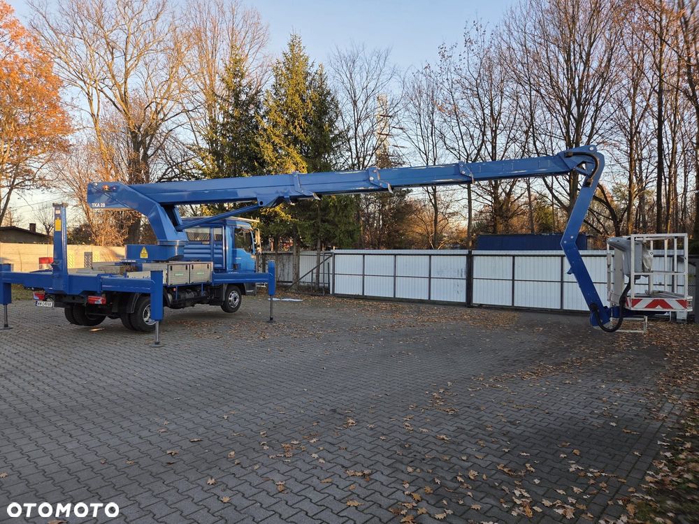 MAN Podnośnik Koszowy Zwyżka 28 Metrów Bison Wumag 20 w Bok UDT Import Niemcy jak Ruthmann GSR - 11