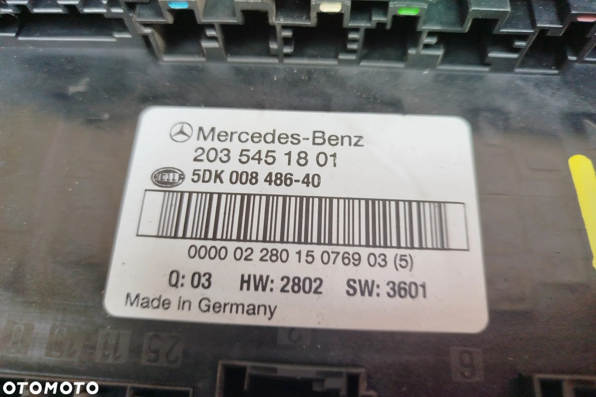 OKAZJA !!! MERCEDES W203 1,8K kompressor zestaw startowy KOMPUTER A2711534779 komplet z foto - 6