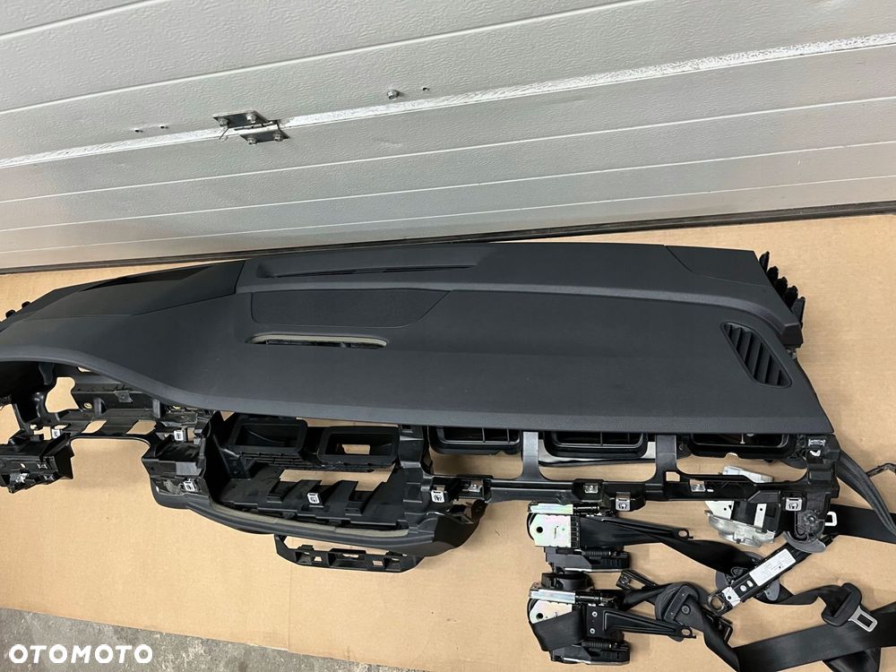 KONSOLA AUDI Q7 4M0 SQ7 AIRBAG PASY HEADUP SOUL CZARNA KOKPIT ORYGINAŁ - 4