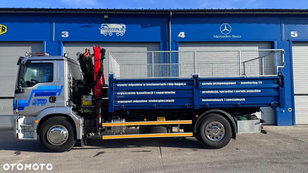 MAN TGM 18.290 wywrotka PALFINGER PK 12.501 SLD sterowanie radiowe 1t/10m - 6