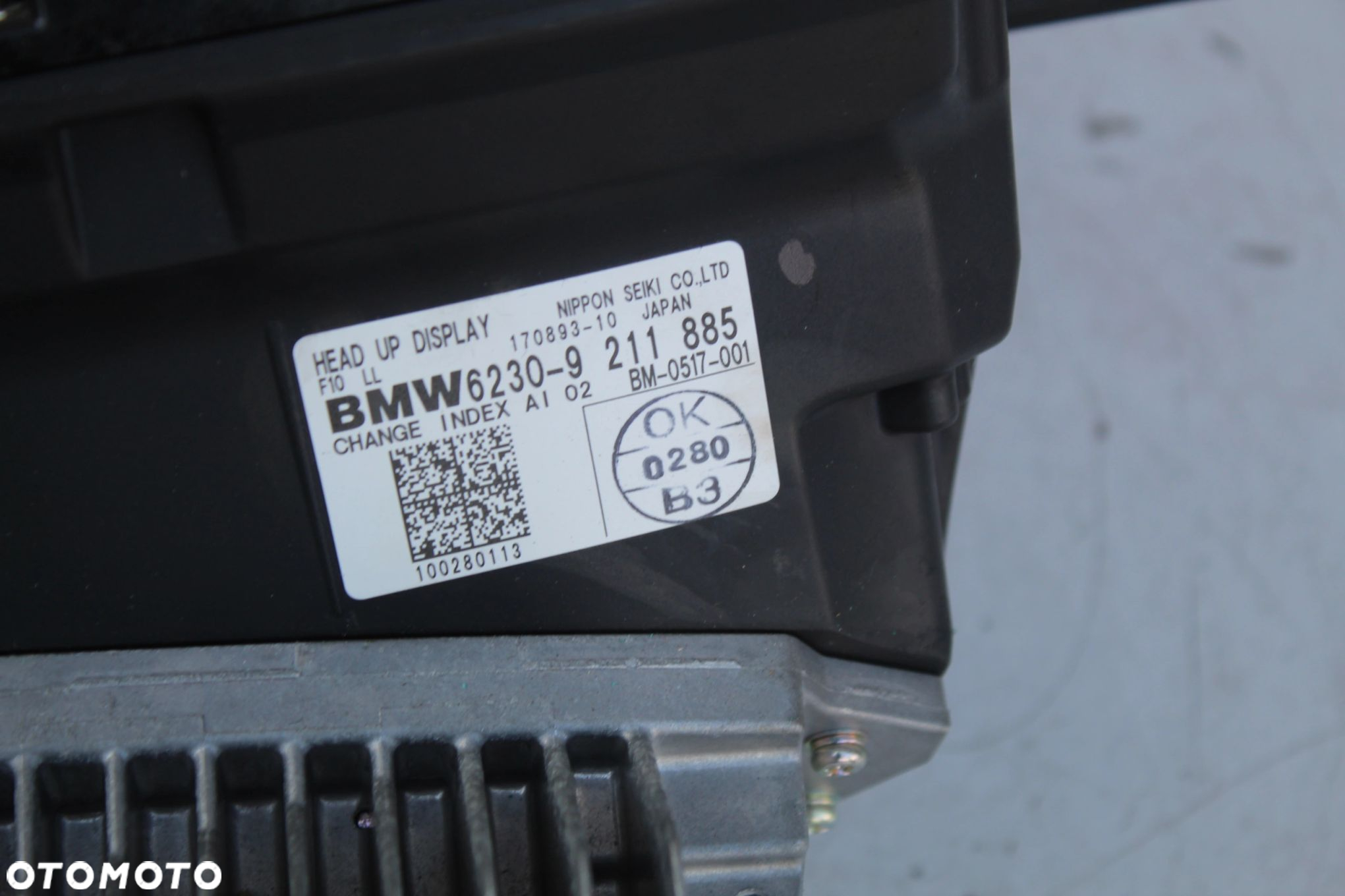 WYŚWIETLACZ PRZEZIERNY HUD HEAD UP DISPLAY BMW F10 F11 9211885 - 4