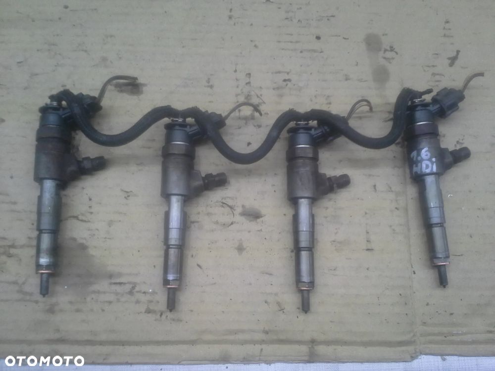 Peugeot Bipper 1.4 1.6 HDi wtryski komplet 0445110252 pompa wtryskowa 0445010102 listwa czujnik przewody komplet - 11