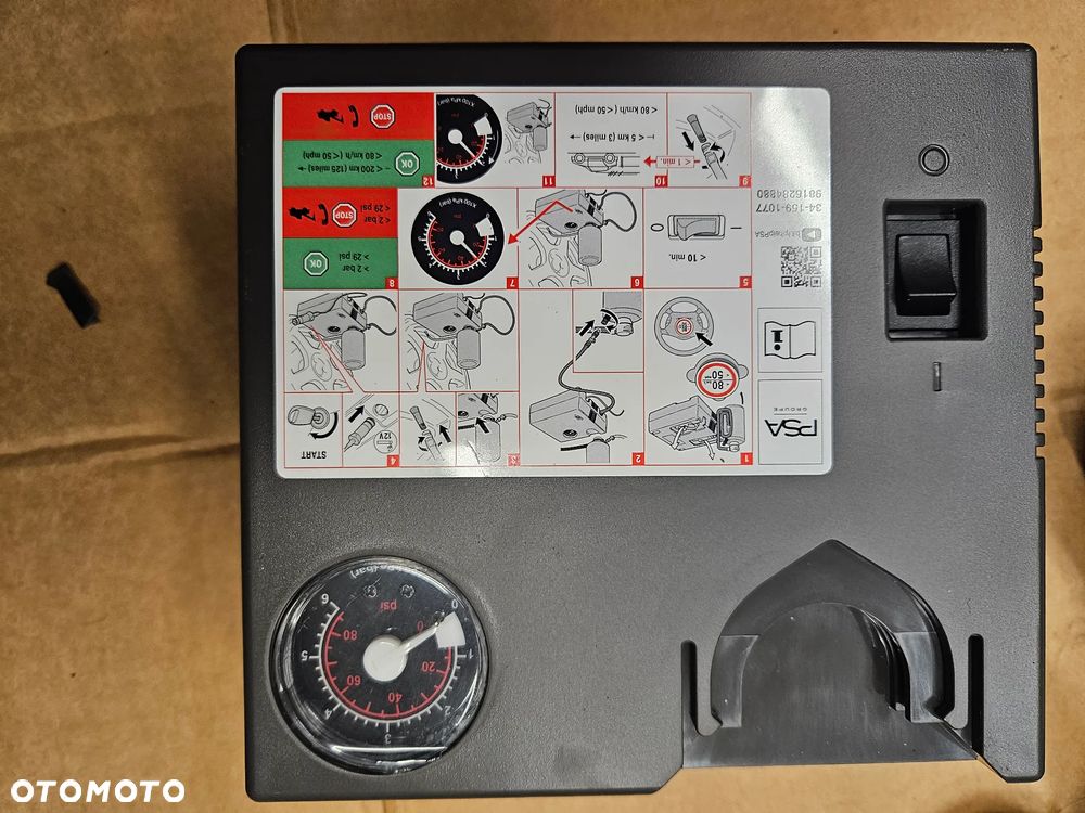 Peugeot Citroen  Ford Focus  S-Max Kia Hyundai pompka elektryczna do pompowania kół - 3