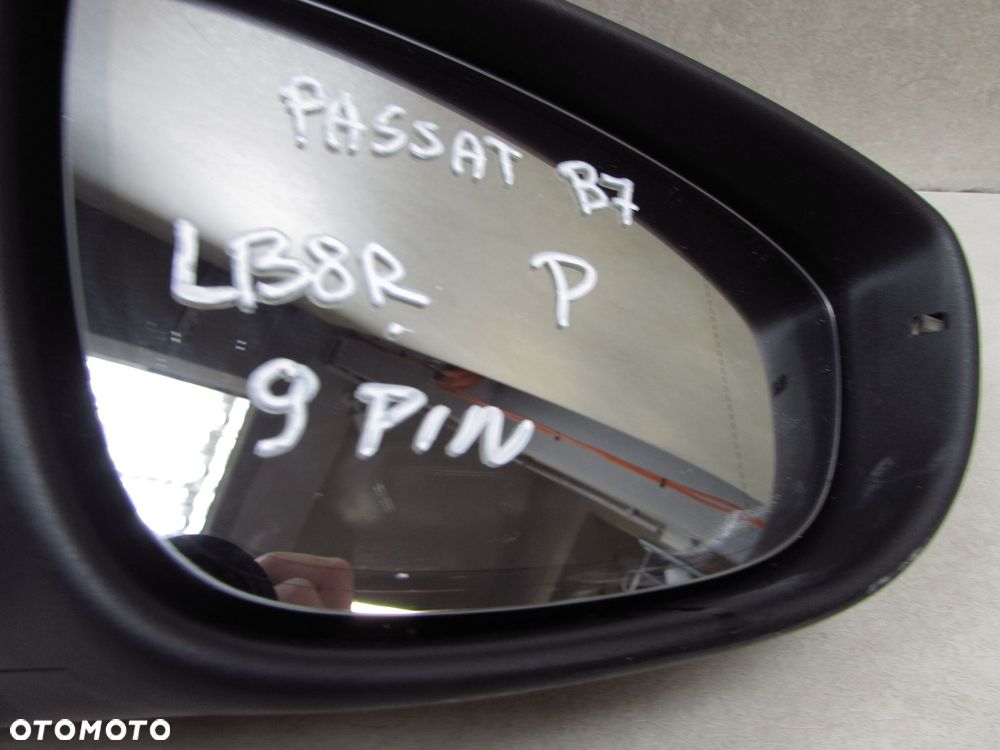 VW PASSAT B7 10-15 LUSTERKO ZEWNETRZNE PRAWE 8 PIN LB8R EU - 9