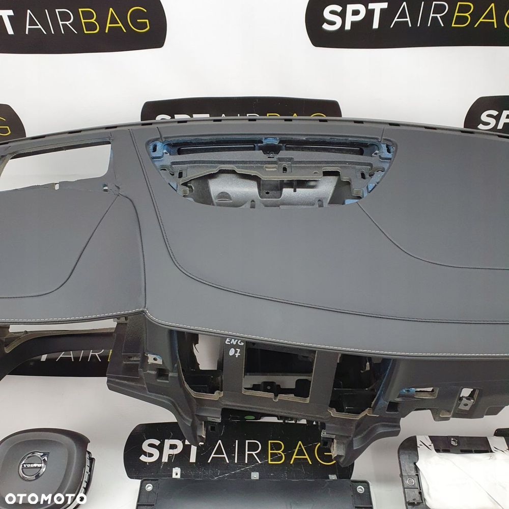 VOLVO V90 S90 DESKA ROZDZIELCZA KONSOLA KOKPIT PULPIT PODUSZKI AIRBAG AIR BAG PASY KIT SET - 3