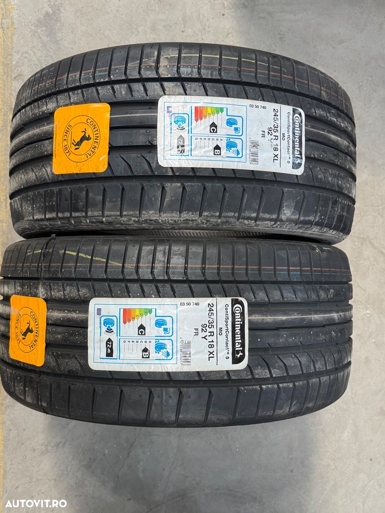 Vând 2 anvelope 245/35/18 Continental de vară noi - 1