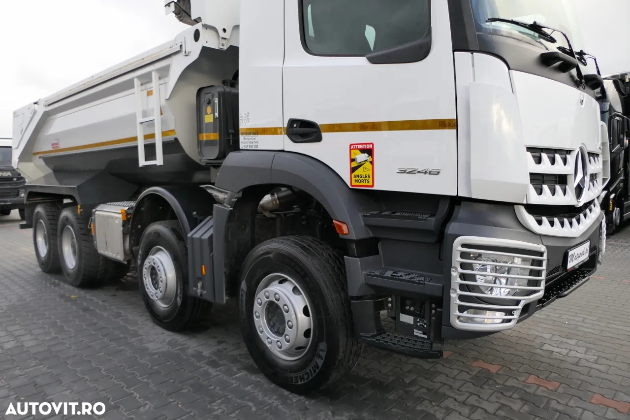 Mercedes-Benz AROCS 3246 / 8x4 / BASCULANTE / BASCULANTE SPATE / EURO 6 / PNEURI 100% - 15