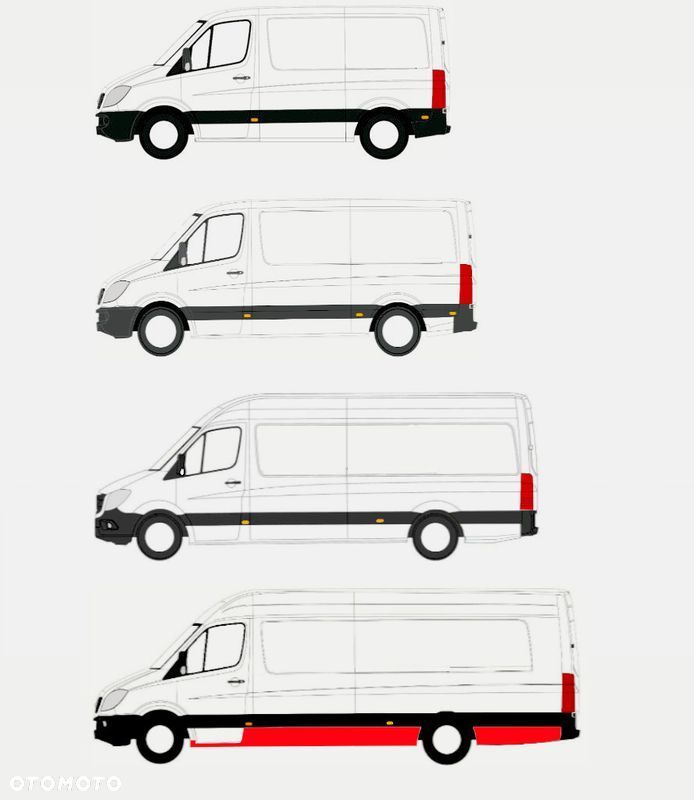 Zestaw / progi / próg Sprinter 906 / Crafter 06 - 17 wersja Maxi L4 Lewa - 1