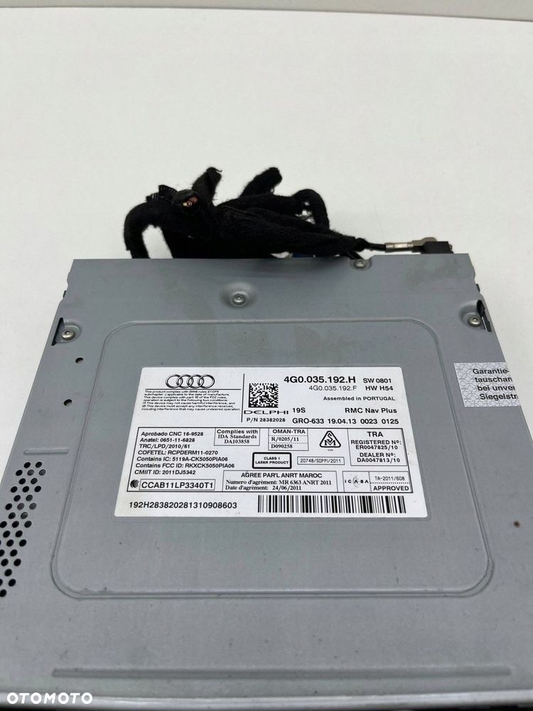 AUDI A6 C7 RADIO CZYTNIK NAWIGACJA ANGLIK 4G0035192H - 4