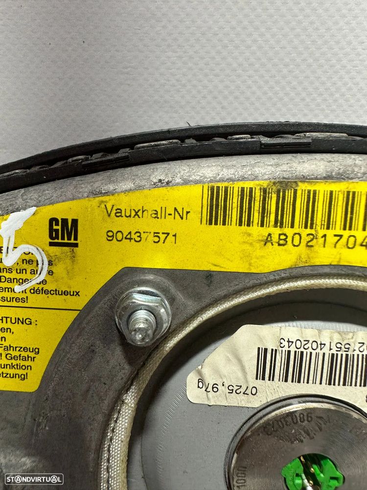 .Airbag Volante Condutor GM Opel Astra Zafira 90437571 1998 - 2005 - 7