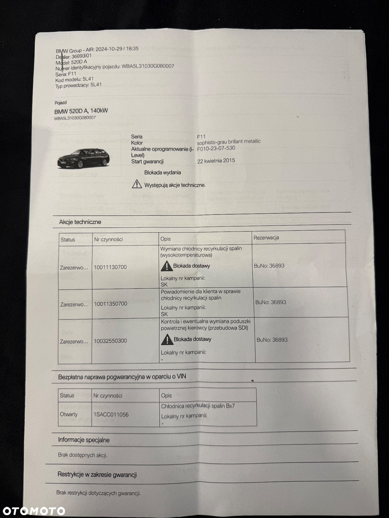 BMW Seria 5 520d Efficient Dynamics Edition - 32