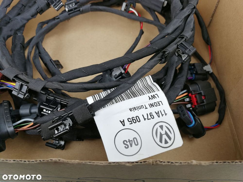 wiązka kable instalacja przewodów czujników PDC zderzaka przedniego VW ID4 - 5