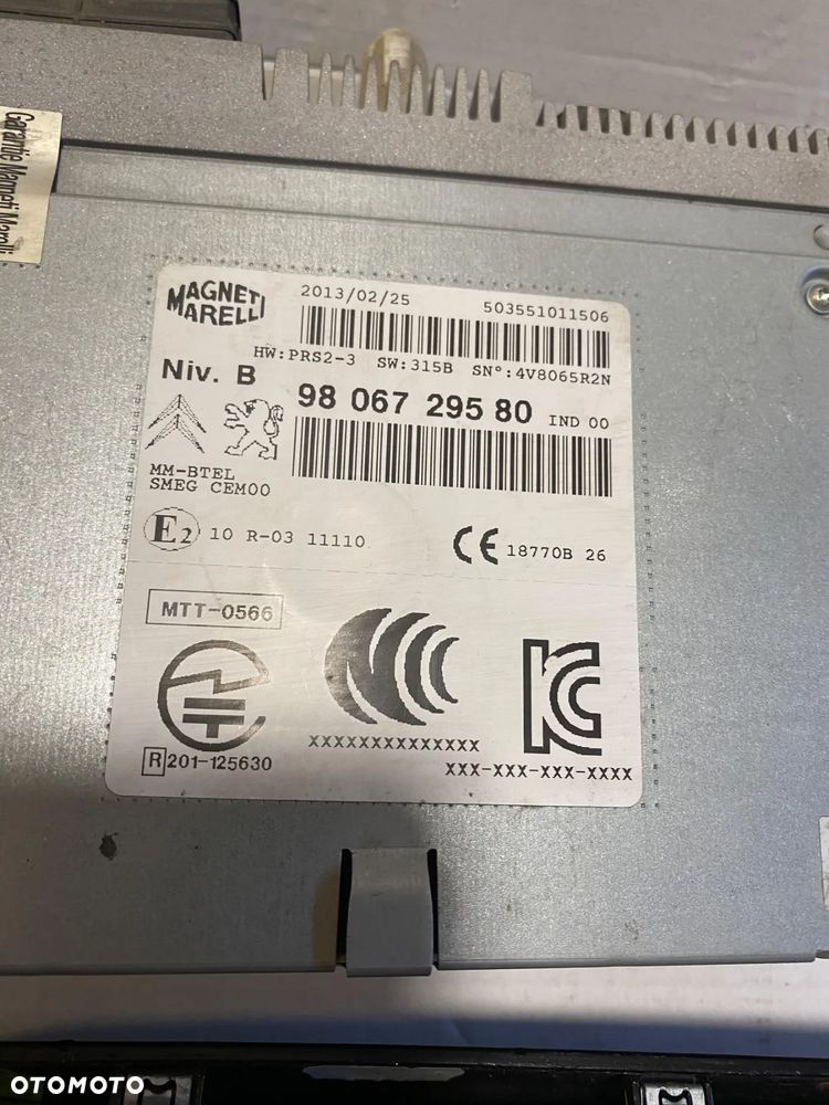Radio nawigacja Peugeot 208 OE - 3