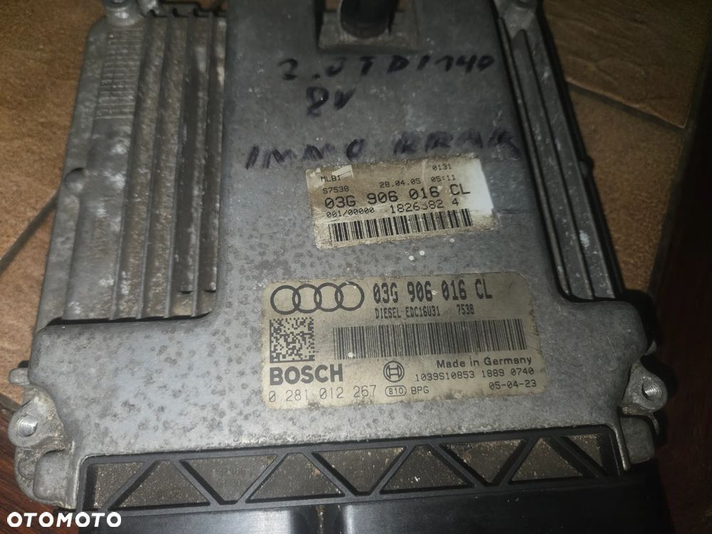 VW AUDI  STEROWNIK SILNIKA BEZ IMMO  03G906016CL 0281012267 - 4