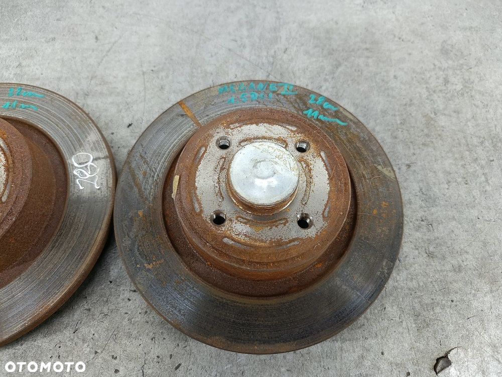 TARCZE HAMULCOWE TYŁ RENAULT MEGANE II ( 02-09 ) 1.5 DCI - 2