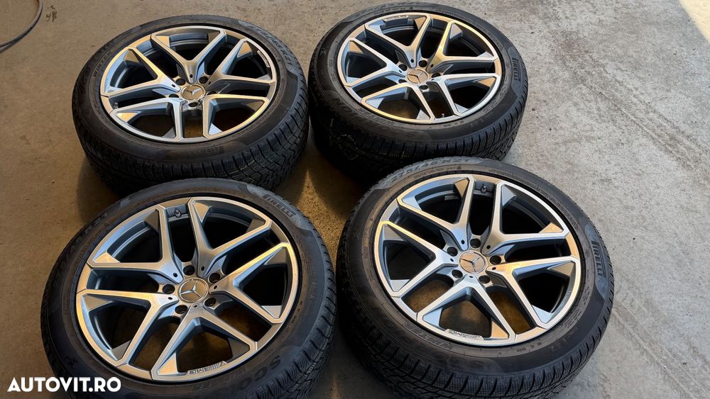 Vând jante originale Mercedes G-class pe 21” cu anvelope de iarnă - 1