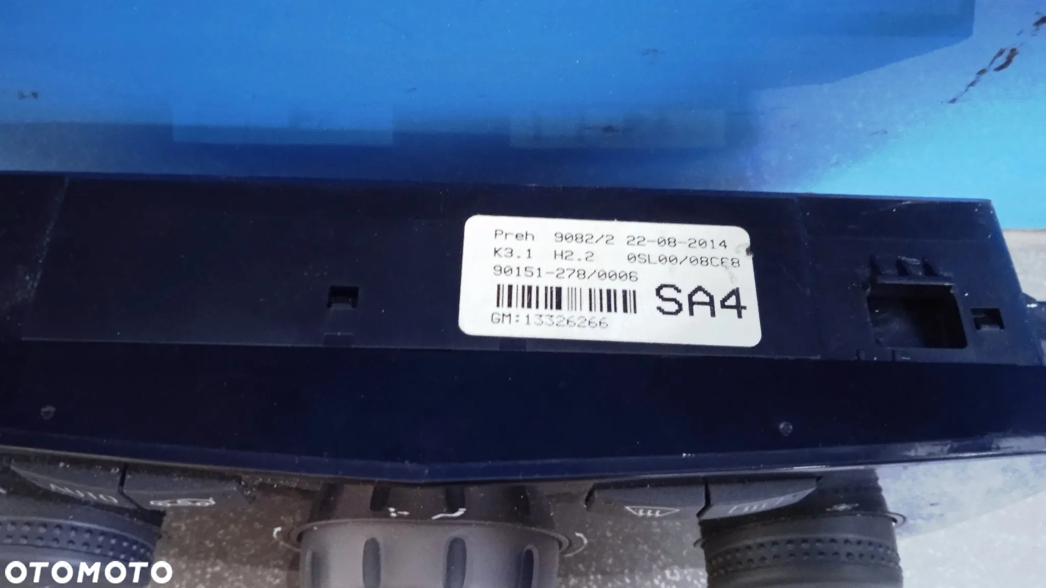 Opel Corsa D panel nawiewu 13326266 - 2