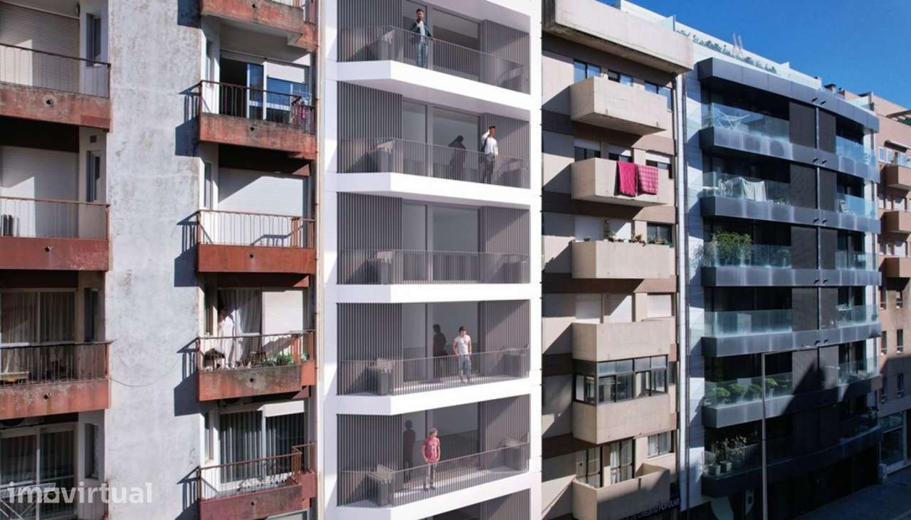 Apartamento T1 com terraço, em construção, Serpa Pinto, Matosinhos - Grande imagem: 3/7