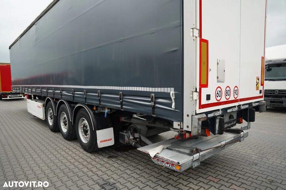 Fruehauf CORTINĂ / STANDARD / LIFT 2.000 kg / PODEA PUTERNICĂ CU BAIE / CONTENIER PENTRU PALEȚI - 11