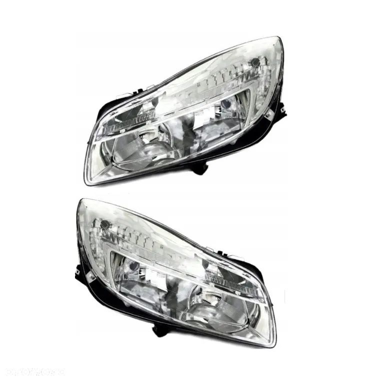REFLEKTOR PRZÓD LAMPA OPEL INSIGNIA A 2008-2017 LEWA PRAWA Z SILNICZKAMI - 1