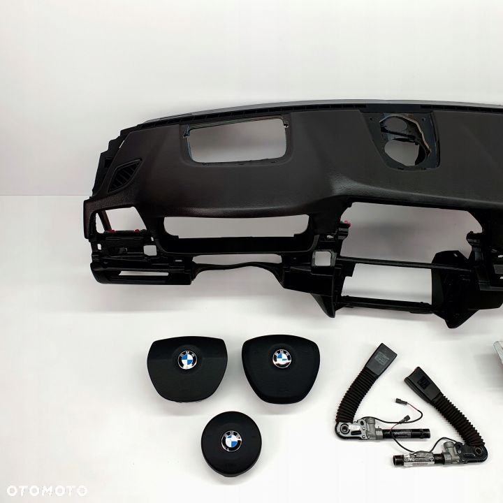 BMW F10 F11 HEAD UP DESKA ROZDZIELCZA KONSOLA KOKPIT PULPIT PODUSZKI AIRBAG AIR BAG NAPINACZE KIT SET - 2