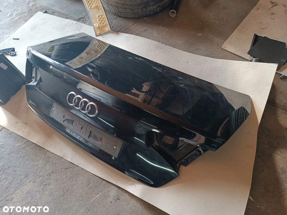 AUDI A8 D4 LZ9Y CZARNA KLAPA BAGAŻNIKA - 2