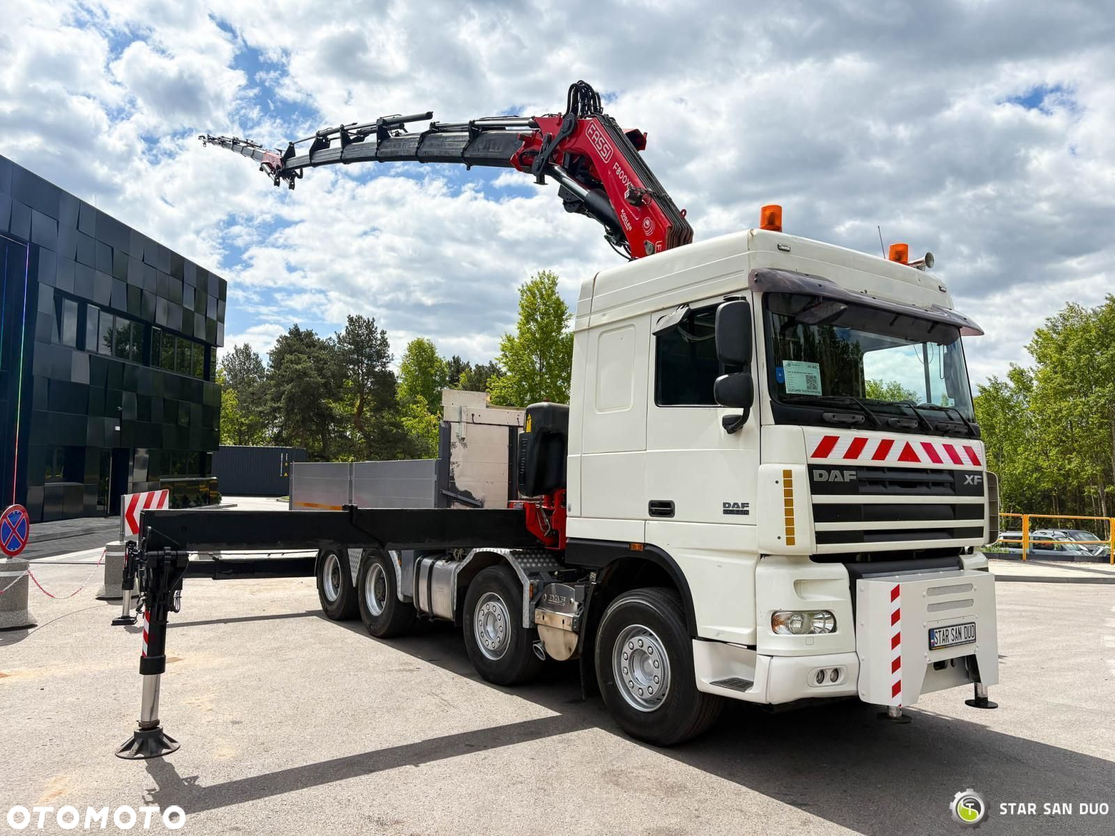 DAF XF 105.510 8x4 FASSI F800 XP Żuraw Siodło Wciągarka - 12