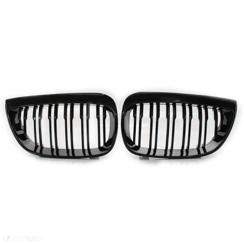 Negru Lucios Grile Nari Duble M BMW Seria 1 E81 E87 E88 2004-07 M pack - 5