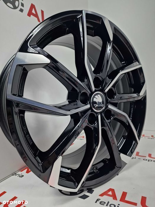 Nowe alufelgi SKODA 18" 5x112 KaroQ KodiaQ Octavia SuperB - Czarne - 2
