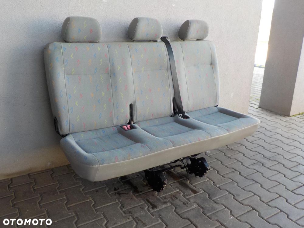 VW T5 T6 FOTEL TRÓJKA POTRÓJNY KANAPA ŁAWKA TYŁ TYLNA INKA - 2