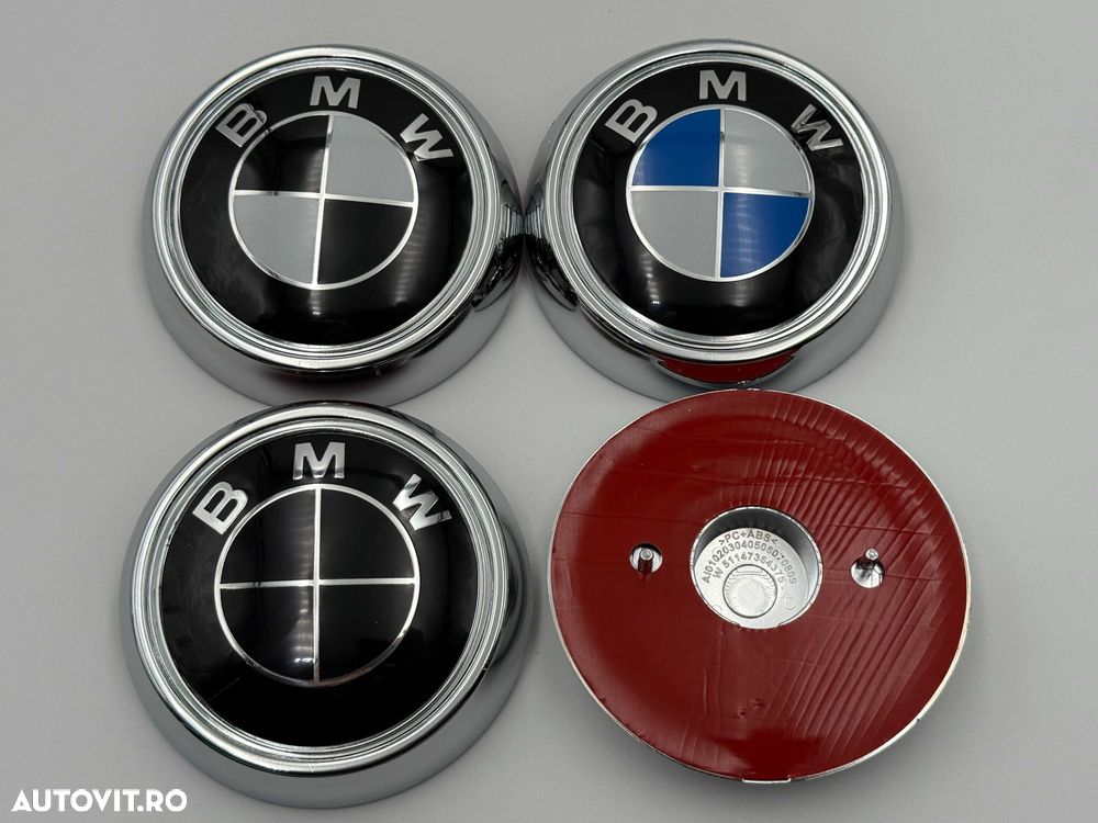 Emblema Compatibila BMW F26 spate negru cu suport - 3