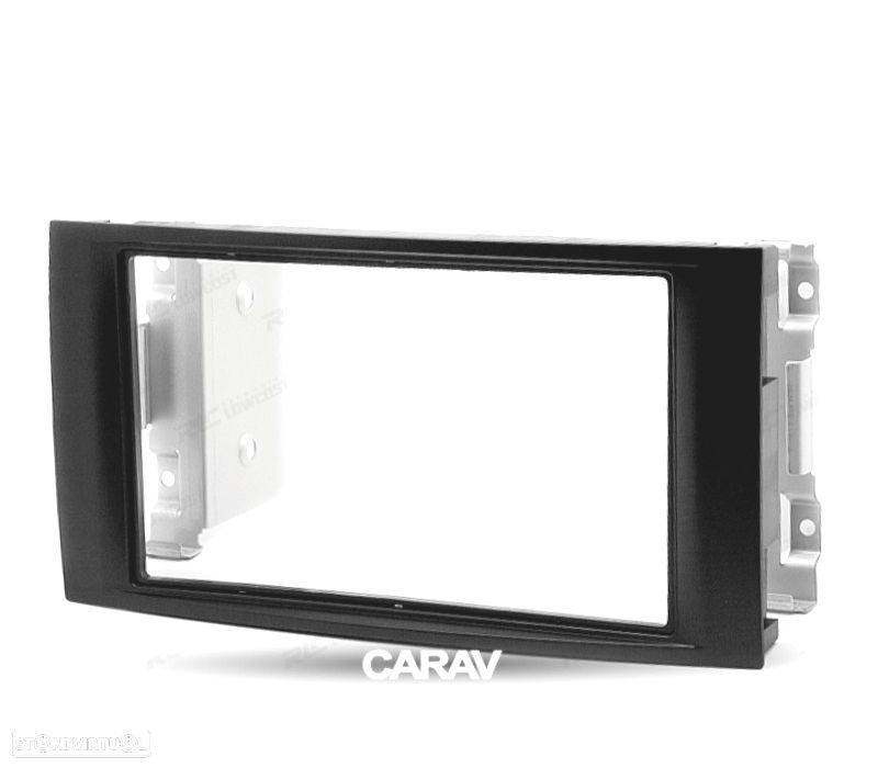 MOLDURA ADAPTADOR PRETO PARA RADIO 2-DIN PARA VOLKSWAGEN VW TOUAREG 02-10 T5 MULTIVAN ELLE TRANSPORT - 1