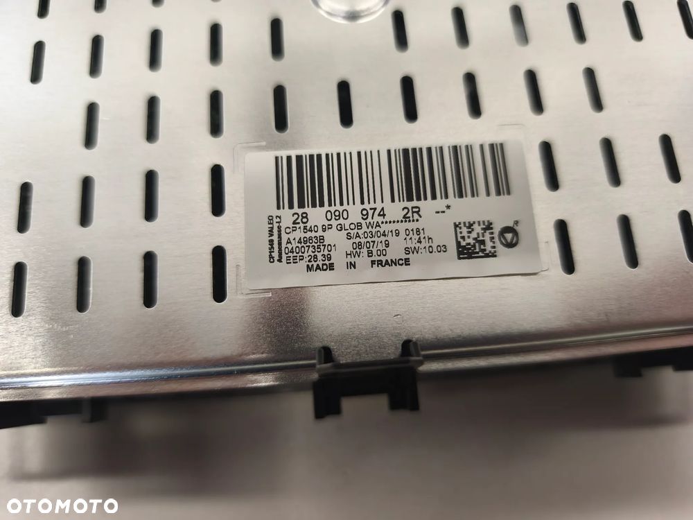 WYŚWIETLACZ RADIA NAWIGACJI RADIO DUŻY TABLET 280909742R RENAULT MEGANE IV - 4