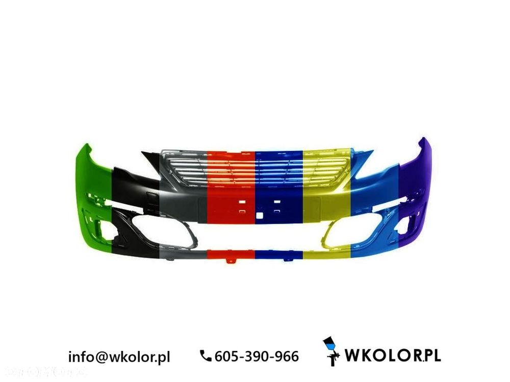 NOWY ZDERZAK PEUGEOT 308 II 2014-2021 LAKIEROWANY W KOLOR - 1