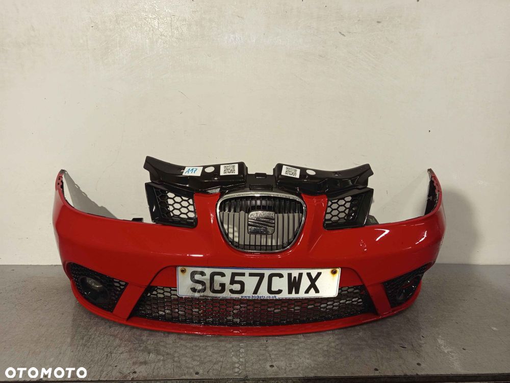 + ZDERZAK PRZÓD PRZEDNI SEAT IBIZA 3 III 6L LIFT FL LS3H CZERWONY HALOGENY - 1