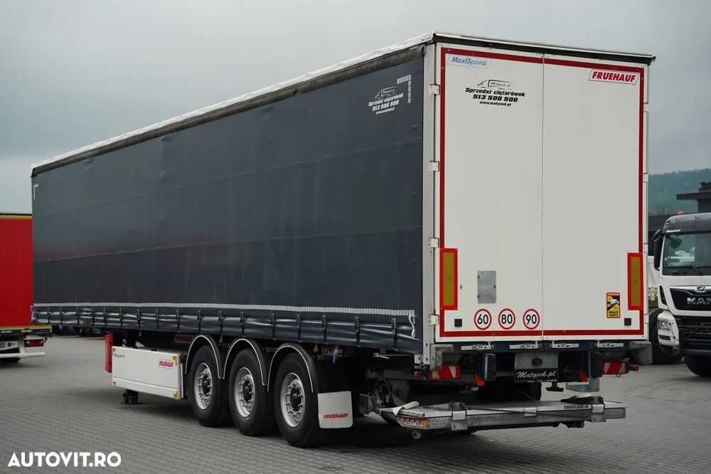Fruehauf CORTINĂ / STANDARD / LIFT 2.000 kg / PODEA PUTERNICĂ CU BAIE / CONTENIER PENTRU PALEȚI - 5