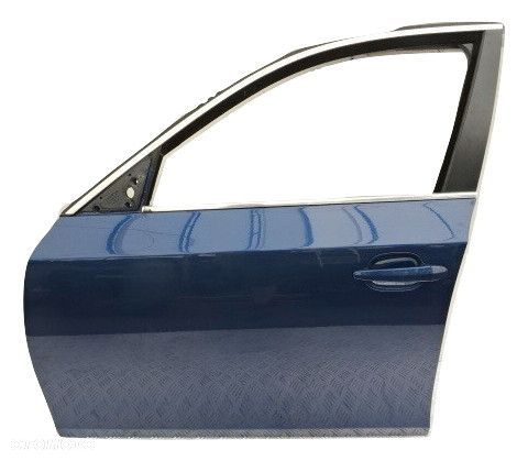 DRZWI LEWY PRZÓD - BMW E60 E61 04R FV MYSTICBLAU - 1