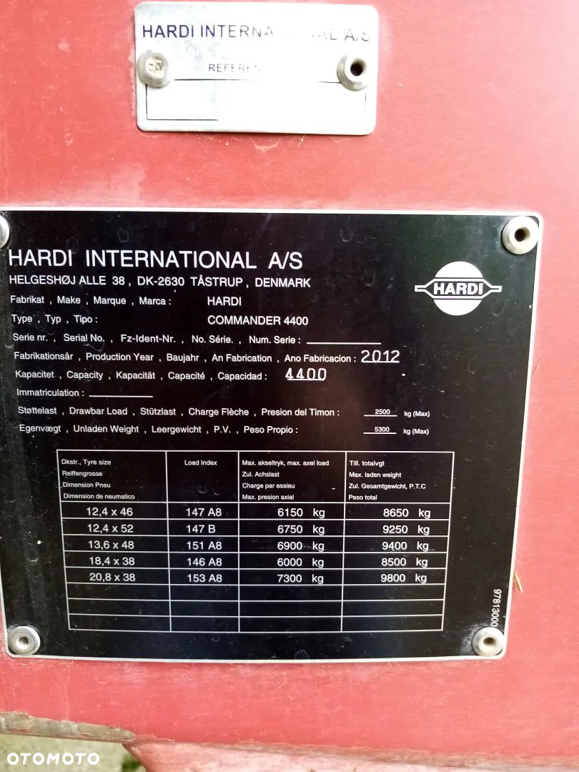 Hardi COMMANDER 4 400L - 3